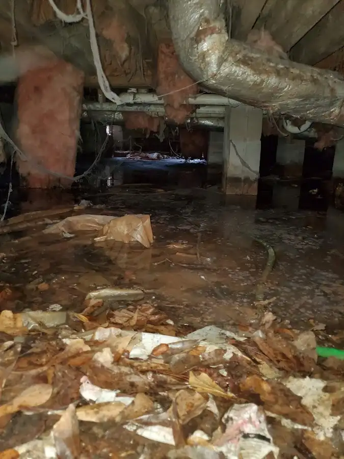 Crawl space flood assessment for Commercial Water Damage Restoration in Union Grove