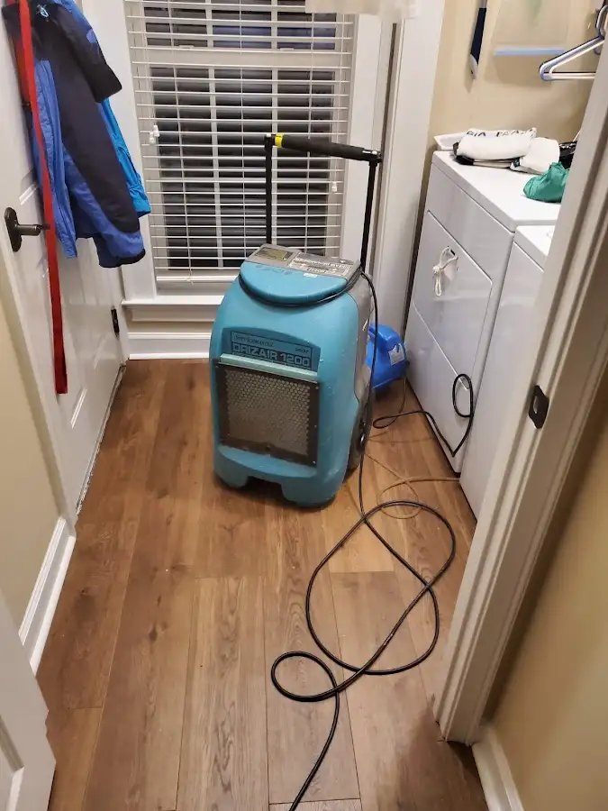 Commercial dehumidifier deployed for Flood Damage Cleanup in Union Grove