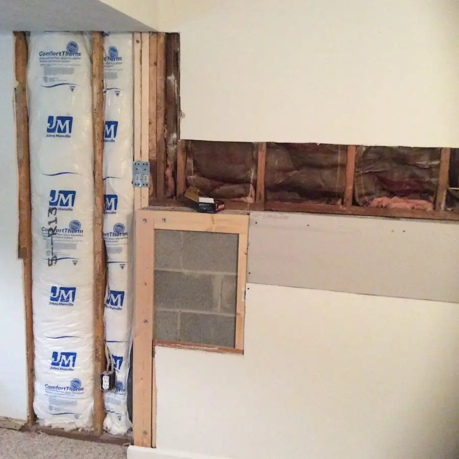 Wall insulation replacement during Contents Cleaning & Restoration in Union Grove